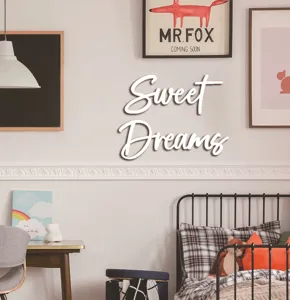 Sweet Dreams insegna murale in legno, arte moderna fattoria citazione per camera da letto.
