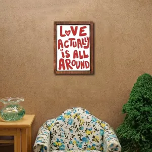 Casa delle bambole in miniatura in legno insegna da parete decorazione accessorio DIY