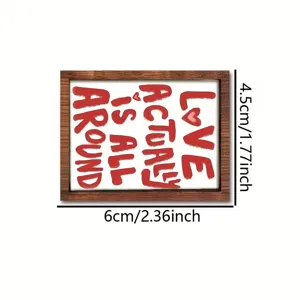 Mini cornice in legno per casa delle bambole insegna con testo d amore decorazione giocattolo