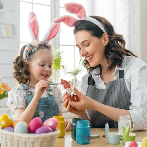 Kit de loisirs créatifs de peinture de papillon en bois pour enfants, ensemble familial.