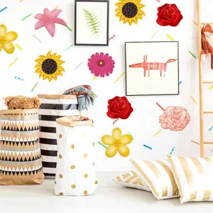 Holz unvollendet rohe Blumen DIY Bastelset 60 Stuck fur Kinder Malerei Kunst Dekoration.