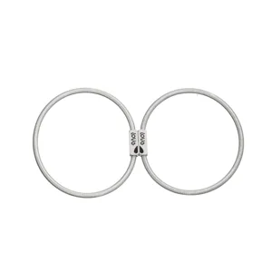 Detail view of the stainless steel spring couple bracelet clasp featuring engraved love text.
