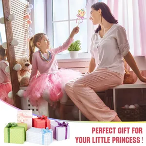 Kinder Holz DIY Fee Zauberstab Bastelset mit Geschenkboxen für kreatives Spiel und Partys.