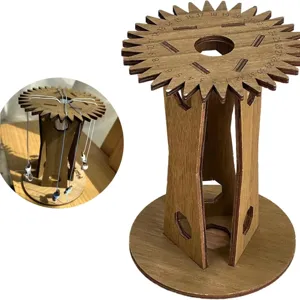 Wooden Kumihimo braiding disk stand cord weaving tool desktop handmade craft tool for DIY.