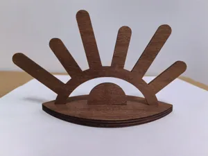 Wooden jewelry display stand creative ring storage holder desktop wood craft ornament gift.