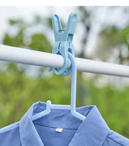 Pince a linge en plastique coupe-vent crochet de cintre solide pour secher vetements