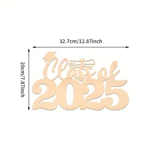 Targa Sospesa in Legno Laurea 2025 per la Decorazione di Porta e Festa di Graduazione
