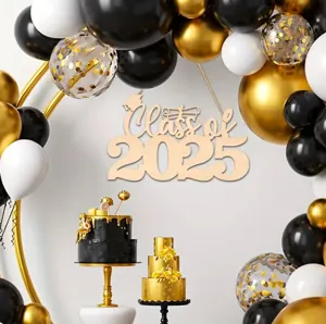 Cartello sospeso in legno per laurea 2025, targa decorativa per festa con cappello