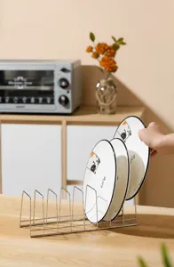 Égouttoir à vaisselle en acier inoxydable pour comptoir de cuisine, rangement.