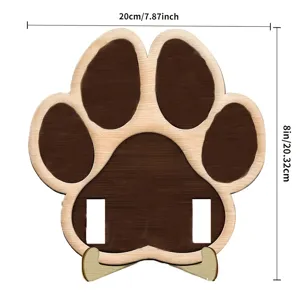 Support de patte d'animal en bois présentoir de bureau pour chat et chien décoration