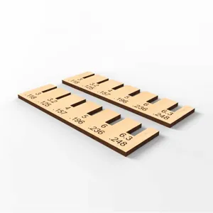 Calibro di misurazione dello spessore in pollici di legno strumento di controllo delle dimensioni.