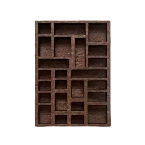 Étagère miniature en bois pour bijoux, support de présentation de spécimens de minéraux.