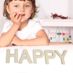 DIY houten hoofdletters engelse letters handwerk huisdecoratie fotografie rekwisieten art.