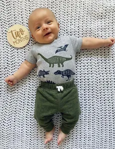 Wooden baby milestone disc laser engraved newborn photography prop for monthly tracker