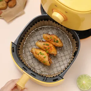 Stainless steel round grill grid wire rack for air fryer stove tea stove baking cooking accessory