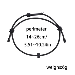 Minimalistisches taktisches Wolframkarbid-Seilarmband Detailaufnahme, einstellbare Größe für Outdoor.
