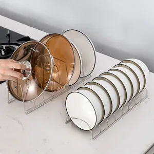 Egouttoir a vaisselle en acier inoxydable pour comptoir de cuisine et rangement
