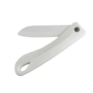 Coltello da frutta pieghevole in ceramica giapponese coltello tascabile bianco
