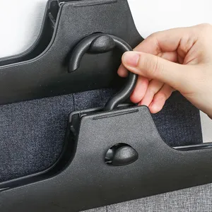Μαύρες πλαστικές κρεμάστρες παντελονιών κλιπ κατά των ζαρωμάτων βασική εικόνα ντουλάπας