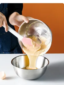 Bol de mezcla de acero inoxidable grado alimenticio cocina repostería ensalada