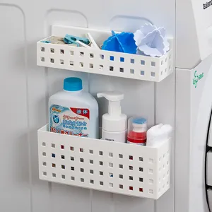 Boîte de rangement magnétique pour réfrigérateur organisateur mural cuisine panier blanc