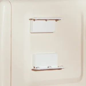 Porta rollos magnético para frigorífico, soporte de pared blanco para papel de cocina.