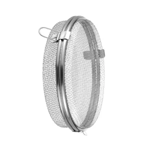 Stainless steel dishwasher basket for small parts, durable fine mesh kitchen cleaning storage tool now.