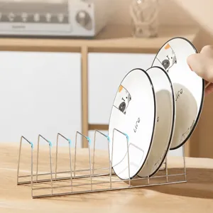 Escurridor de Platos de Cocina de Acero Inoxidable Organizador para Cajón de Armario Soporte para Tazones y Platos Moderno Minimalista