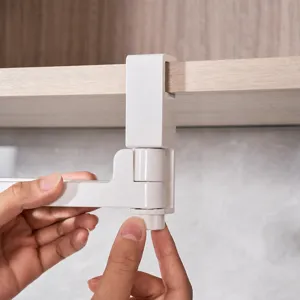 Under cabinet paper towel holder white plastic kitchen roll storage rack mount bracket dispenser.