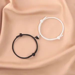Magnetic Heart Couple Bracelets For Lovers Minimalist Braided Milan Rope Friendship Matching Jewelry Jewelry Gift For Men Women