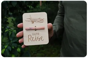 Cartolina regalo in soldi di legno per fondo viaggio confezione regalo scatola creativa