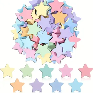 Bunte Holzstern Flicken für Kinder DIY Handwerk und Scrapbooking Dekoration Details.