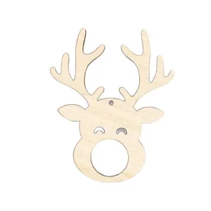 Wooden Christmas reindeer chocolate holder holiday gift box filler and festive home decoration.