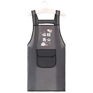 Tablier de cuisine étanche en TPU avec poche, bavette de cuisson transparente.