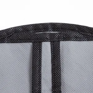 Breathable garment dust cover for suits and coats, thick non-woven clothes protector for closet.