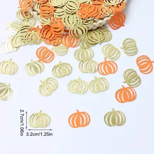 Coriandoli di zucca di Halloween per la decorazione tavola festa ringraziamento