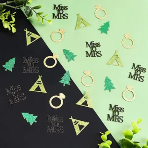 Set di coriandoli in carta glitterata per decorazione festa, matrimonio e tavolo camping.