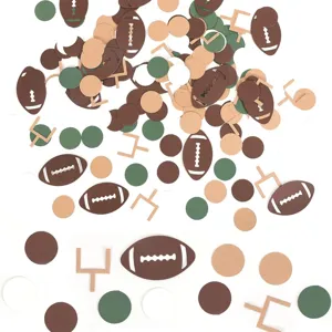 Football Party Confetti Decoration Sports Theme Paper Sequins Set For Super Bowl Table Decor Graduation Birthday Party Supplies
