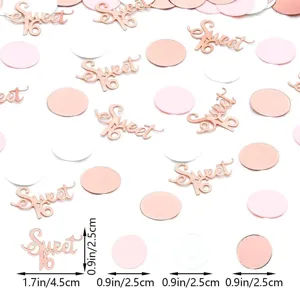 Coriandoli Rose Gold Sweet 16 decorazione tavola festa compleanno decorazioni