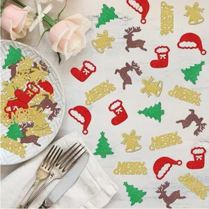 Weihnachtstisch Konfetti Glitzer Pailletten gemischte Party Deko Streudeko Tisch 100g