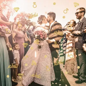 Wedding confetti sequins gold glitter party decoration proposal romantic atmosphere props