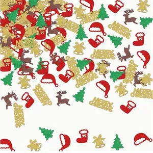 Weihnachten Tisch Konfetti Glitzer Elch Schneeflocke Stern Pailletten Pack Für Xmas Festliche Party Tischdeko DIY Handwerk Zubehör