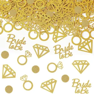 Gold glitter confetti bridal shower table scatter wedding party decorations bride to be