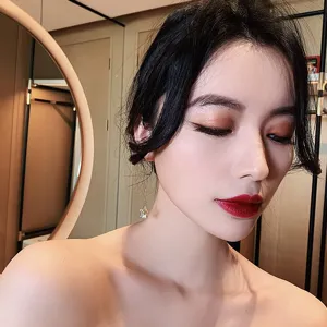 S925 Silber Pentagramm lange Ohrringe für Damen, minimalistischer koreanischer Ohrschmuck Mode.