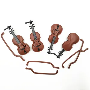 Miniature violin model set dollhouse toy doll accessories micro landscape decoration props