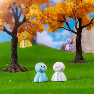 Cute resin miniature figurines micro landscape moss DIY decoration cute couple ornaments
