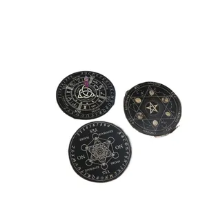 Ensemble de planche de divination en bois avec pendule en cristal tarot autel décoration