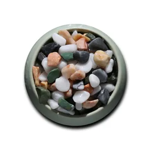 Colorful decorative pebbles natural small stones for fish tank plant pots and succulent decor