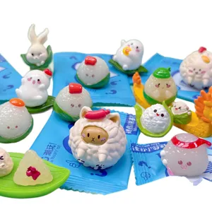 Cute Dragon Boat Festival zongzi blind box toys, creative mini surprise mystery figures for kids.
