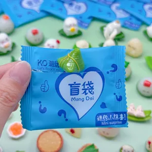 Bolsa ciega Zongzi del Festival de botes dragón mini juguete regalo lindo para niños fiesta.